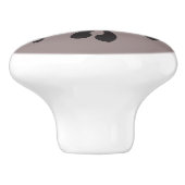 Zuhause ist Wo Ziege ist der Abdruck Keramikknauf (Seitenansicht)