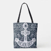 Zuhause ist, wohin der Anker fällt Tasche (Rückseite)