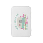 Zuhause ist, wohin Sie Ihre Flamingo-Bad-Matte Badematte (Vorderseite Vertikal)