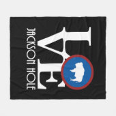 ZUHAUSE Jackson Hole Wyoming Fleecedecke (Vorderseite (Horizontal))
