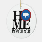 ZUHAUSE Jackson Hole Wyoming Keramik Ornament (Links)