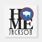 ZUHAUSE Jackson Wyoming Magnet (Vorne)
