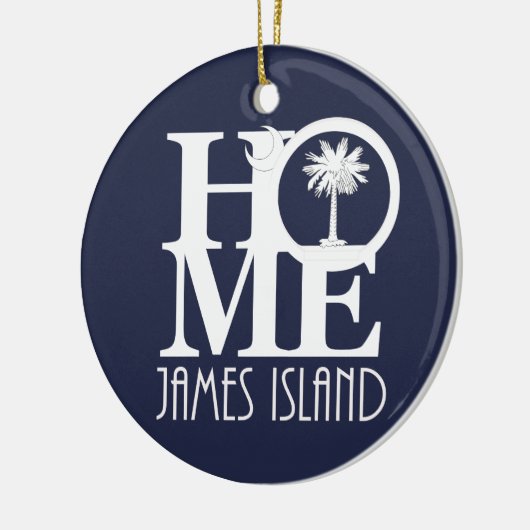 ZUHAUSE James-Insel Keramik Ornament (Links)