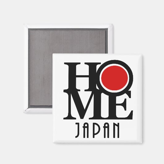 ZUHAUSE Japan (Englisch) Magnet (Vorderseite/Rückseite)
