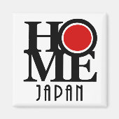 ZUHAUSE Japan (Englisch) Magnet (Vorne)