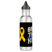 Zuhause jetzt bringen - Verbündet euch für Jugendh Edelstahlflasche (Links)