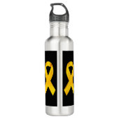 Zuhause jetzt bringen - Verbündet euch für Jugendh Edelstahlflasche (Rückseite)