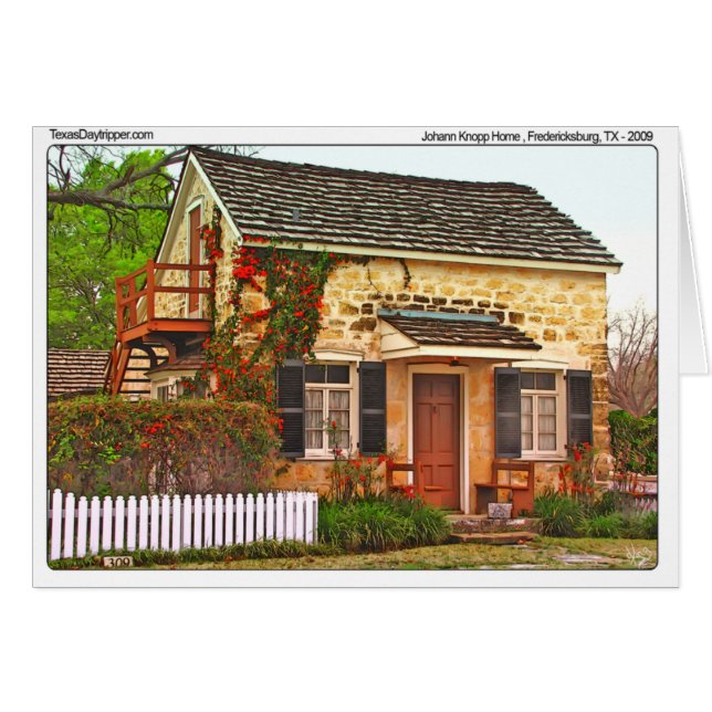 Zuhause Johann Knopp, Fredericksburg, TX (Vorderseite (Horizontal))