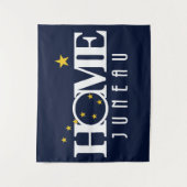 ZUHAUSE Juneau Alaska Wandteppich (Vorderseite)