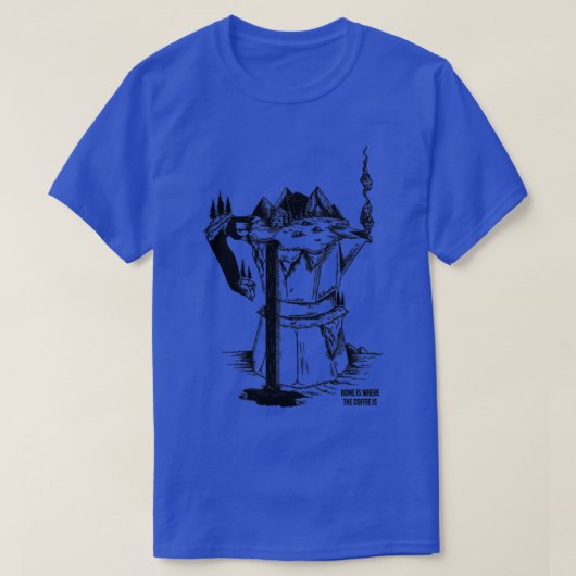 Zuhause-Kaffee T-Shirt (Design vorne)