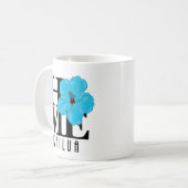 ZUHAUSE Kailua Blue Hibiskus 11oz Kaffeetasse (Vorderseite Links)