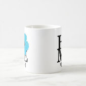 ZUHAUSE Kailua Blue Hibiskus 11oz Kaffeetasse (Mittel)