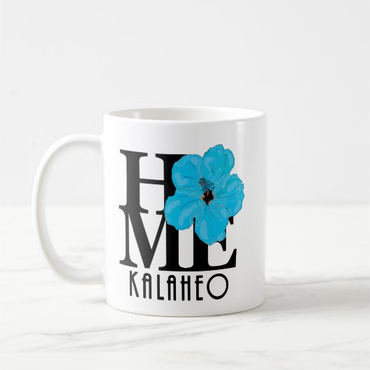 ZUHAUSE Kalaheo Blue Hibiskus 11oz Kaffeetasse (Links)