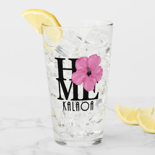 ZUHAUSE Kalaoa Pink Glas (Vorderseite Ice)