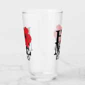 ZUHAUSE Kapolei Red Hibiskus Glas (Links)