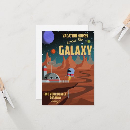 Zuhause Karte (Vorderseite/Rückseite Beispiel)