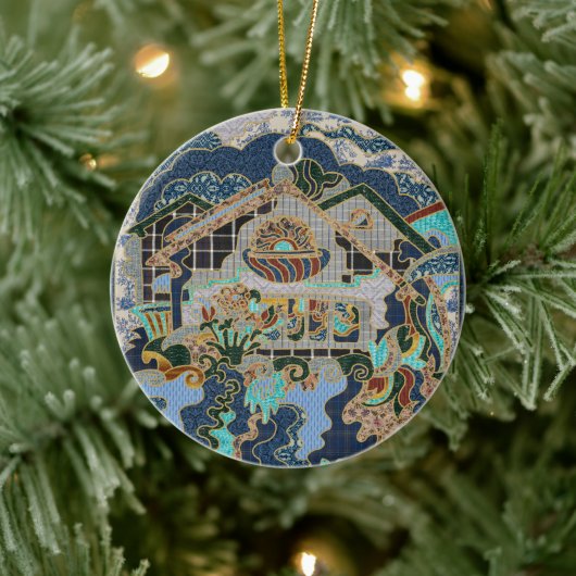 Zuhause Keramik Ornament (Baum)