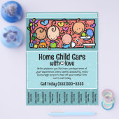 Zuhause Kinderbetreuung Kinderbetreuung - Werbebla Flyer (Einzeln)