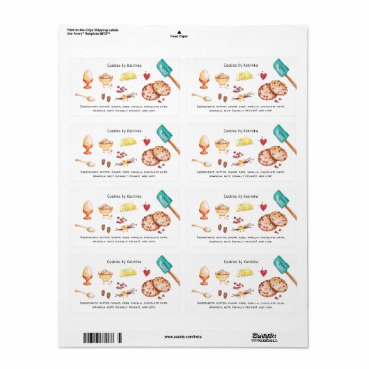 Zuhause Kitchen Bakery Food Ingredients | Cookies (Vorne)