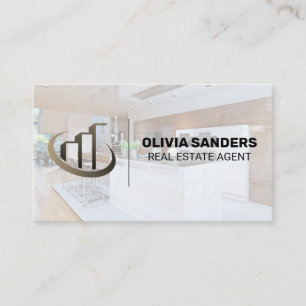 Zuhause Kitchen Realtor-Logo Visitenkarte