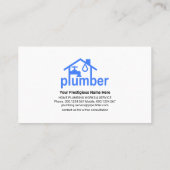 Zuhause-Klempnerei Visitenkarte (Rückseite)