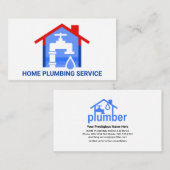 Zuhause-Klempnerei Visitenkarte (Vorne/Hinten)