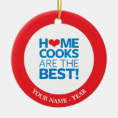 Zuhause-Köche sind das Beste Keramik Ornament (Vorne)