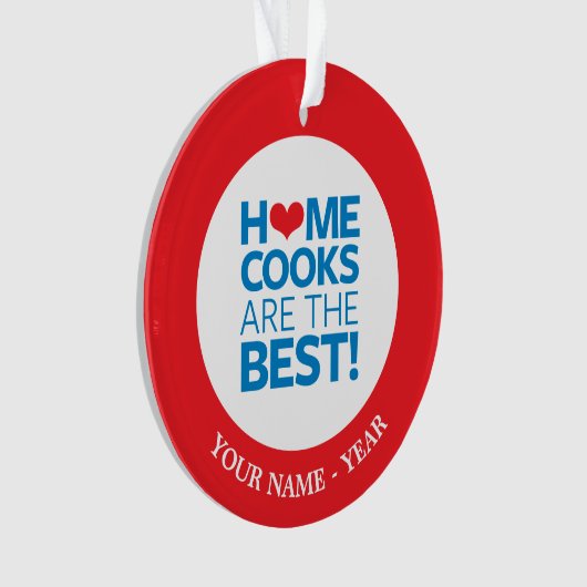 Zuhause-Köche sind das Beste Ornament (Vorderseite)