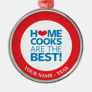 Zuhause-Köche sind das Beste Silbernes Ornament