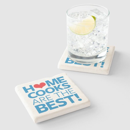 Zuhause-Köche sind das Beste Steinuntersetzer (Seitenansicht)