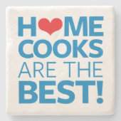 Zuhause-Köche sind das Beste Steinuntersetzer (Vorderseite)