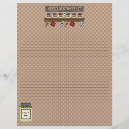 Zuhause - Kochen der Rezeptorseiten (Lined) (Vorderseite)