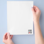 Zuhause kocht Jahreszeit mit Liebe Flyer (Hand)