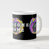 ZUHAUSE KOMMENDE KUNSTDEKOR Jumbo-Tasse (Vorderseite Rechts)