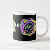 ZUHAUSE KOMMENDE KUNSTDEKOR Jumbo-Tasse (Rechts)