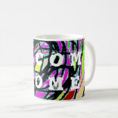 ZUHAUSE KOMMENDE KUNSTDEKOR KAFFEETASSE (VorderseiteRechts)