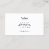 Zuhause-Konstruktion und Flugzeug-Logo für Holzsch Visitenkarte (Rückseite)