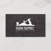 Zuhause-Konstruktion und Flugzeug-Logo für Holzsch Visitenkarte (Vorderseite)