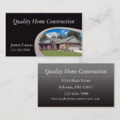 Zuhause-Konstruktion Visitenkarte (Vorne/Hinten)