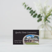 Zuhause-Konstruktion Visitenkarte (Stehend Vorderseite)