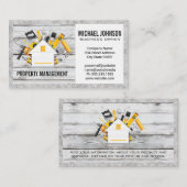 Zuhause-Konstruktionstools | Holzbeton Visitenkarte (Vorne/Hinten)