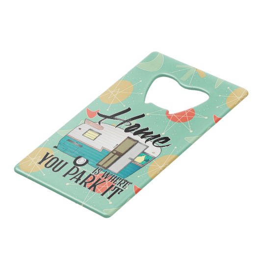 Zuhause-Kreditkartenschalter Geldbeutel Flaschenöffner (Rückseite Schrägansicht)