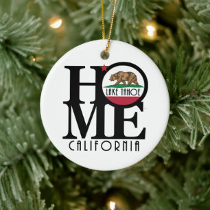 ZUHAUSE Lake Tahoe California Keramik Ornament
