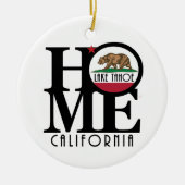 ZUHAUSE Lake Tahoe California Keramik Ornament (Vorne)
