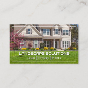 Zuhause Landscaping   Rasendienst Visitenkarte