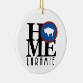 ZUHAUSE Laramie Wyoming Keramik Ornament (Rechts)