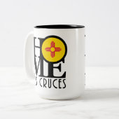 ZUHAUSE Las Cruces NM 15oz Zweifarbige Tasse (Vorderseite Links)