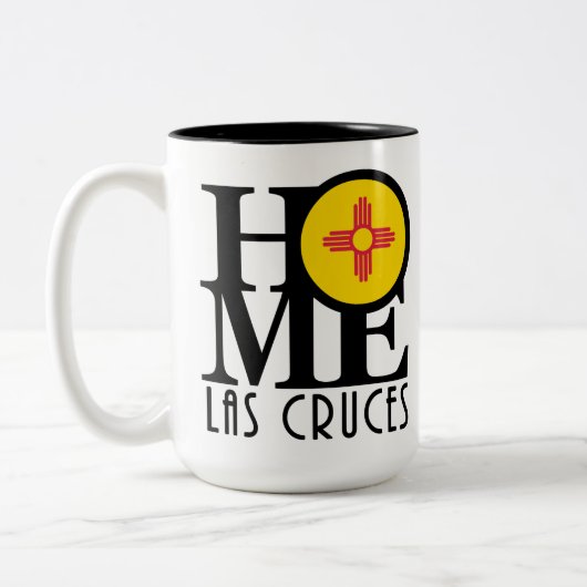 ZUHAUSE Las Cruces NM 15oz Zweifarbige Tasse (Links)
