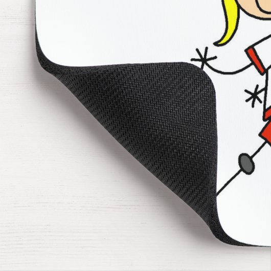 Zuhause-Lauf! Strichmännchen Mousepad (Ecke)