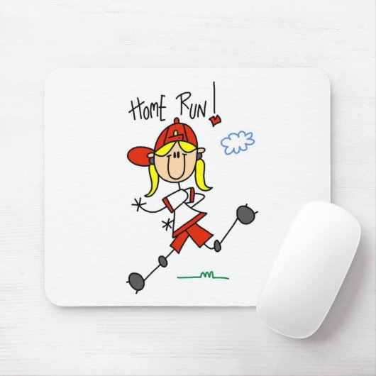 Zuhause-Lauf! Strichmännchen Mousepad (Mit Mouse)